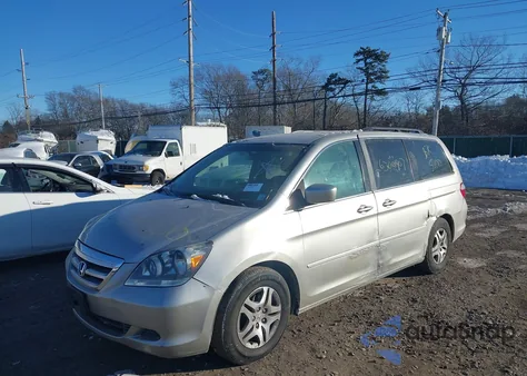 2007 Honda Odyssey Ex из США, поврежденный, VIN 5FNRL38487B457819